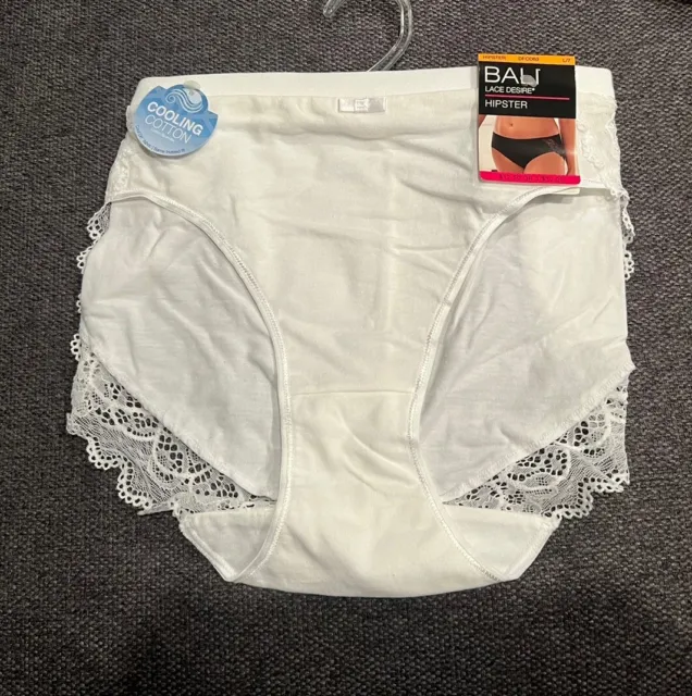 Bali Panties Size 7 Large Underwear Hi Cut Bikini Briefs