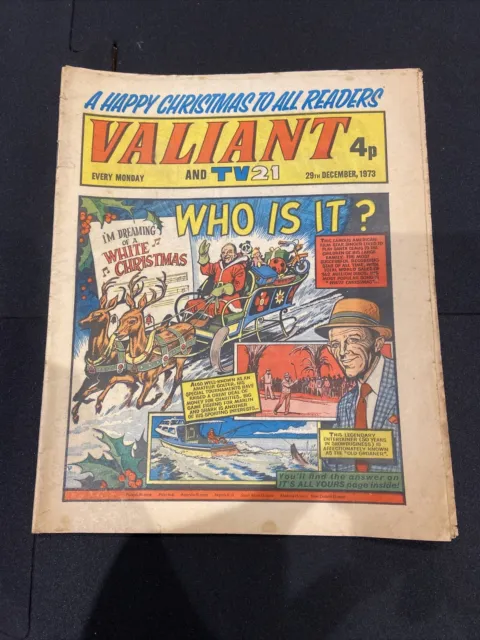 Valiant And Tv21 29Th December 1973 Fleetway British Weekly Christmas Issue Rare