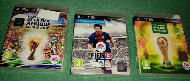 Lot JEU PS3  coupe du monde brésil 2014  et coupe d'Afrique  2010 + FIFA 13