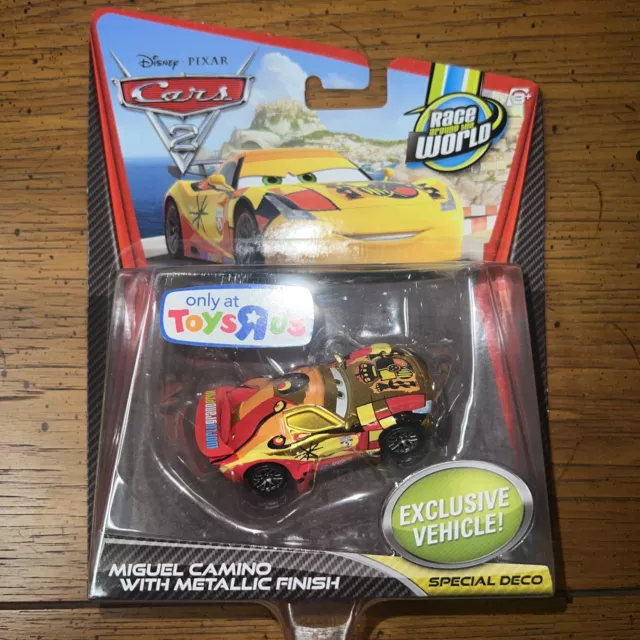 Disney Pixar Cars 2 Race Around the World Miguel Camino with Metallic Finish #2