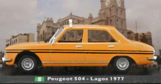 PEUGEOT 504 - 1977 - Taxi Lagos - Atlas 1:43