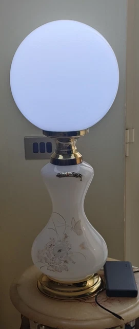 Lampada Vintage "Opalina Fiorentina" Con Lampadina Smart Wifi 14w 16mln Colori