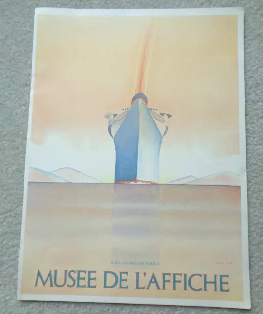 Jean Michel FOLON Print Sailing Cruise Ship Rainbows Musee de L'Affiche Art