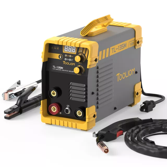 MIG Welder 135A Flux Core/Lift TIG/Stick 3in1 IGBT Welding Machine 110V