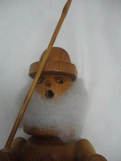 Räuchermann Räuchermännchen Nachtwächter 30 cm  Erzgebirge Natur sehr alt, A 705 8