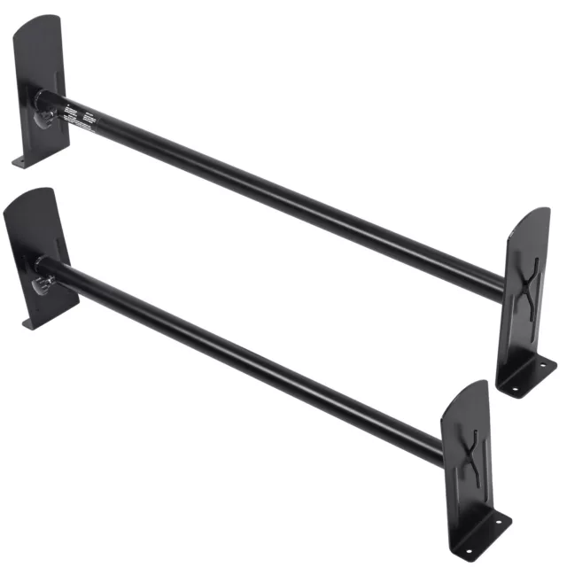 VEVOR 2 Bars Van Roof Ladder Rack 500 LBS Adjustable 35.8" to 52.4" Alloy Steel