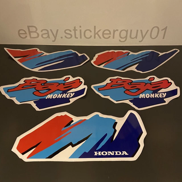 HONDA Z50R MONKEY Bike 1979 Decal Sticker Set Inc Tank Sides Warning