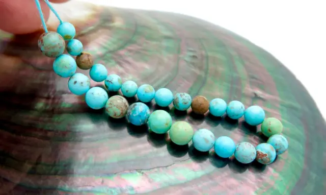 27 Exotic New Aaaa+ Organic Sleeping Beauty Turquoise & Matrix Untreated Beads