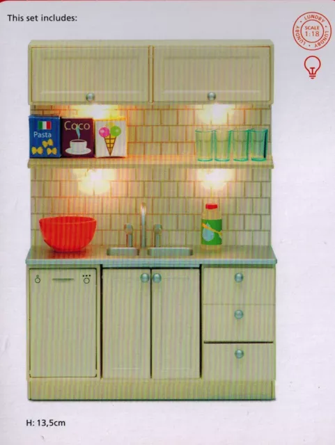 Lundby 60.2094 Smaland Küchenmöbel Schrank  1:18