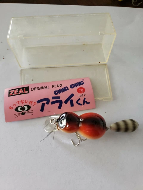 ZEAL LURES LURE 1997 Chimachima Jitabata Arai-kun 7g New raccoon