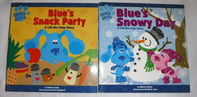 2 Vtg Blue's Clues Lift The Flap Story Book w/ STEVE Snowy Day & Snack Party Lot 2 Vtg Blue's Clues Lift The Flap Story Book w/ STEVE Snowy Day & Snack Party Lot