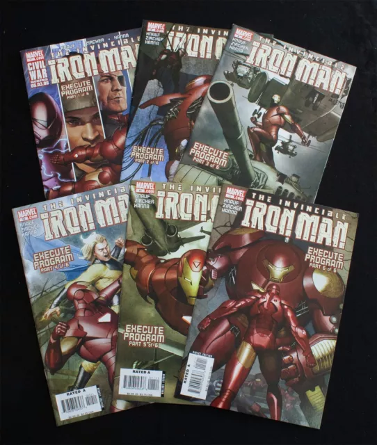 Marvel Comics The Invincible Iron Man Comic Run issues #7 - #12 | Lot Of 6