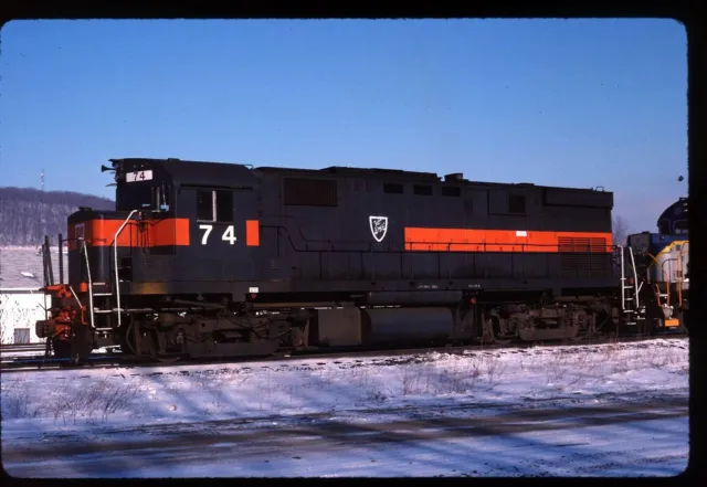Original Rail Slide - DH Delaware & Hudson 74 no location 12-24-1989