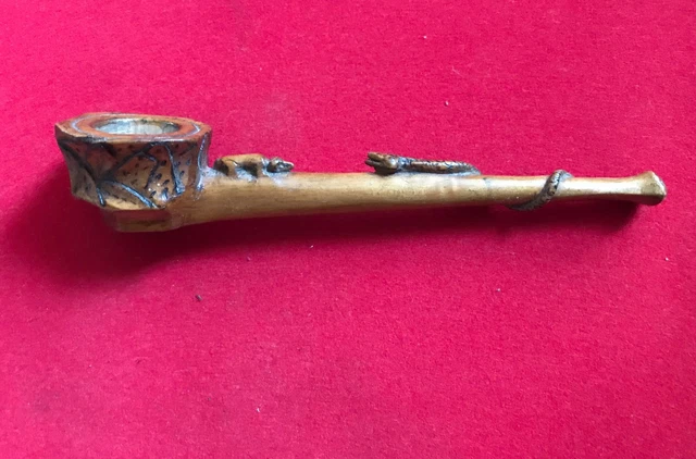 ANCIENNE PIPE OBJET Tranchee Poilu WW1 Fumeur Figuratif Serpent Rat ANCIENNE PIPE OBJET Tranchee Poilu WW1 Fumeur Figuratif Serpent Rat