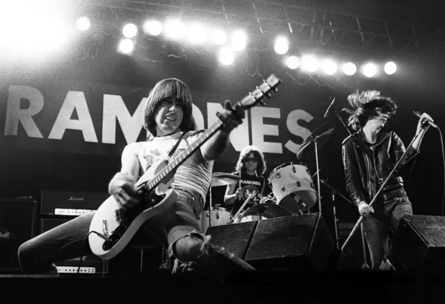 Punk Rock Band Group The Ramones in Concert on Stage Poster Photo 8" x 10"