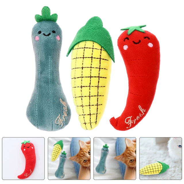 3pcs Cat Catnip Toys Plush  Catnip Toys Cat Teasing Toys Indoor Pet Supplies