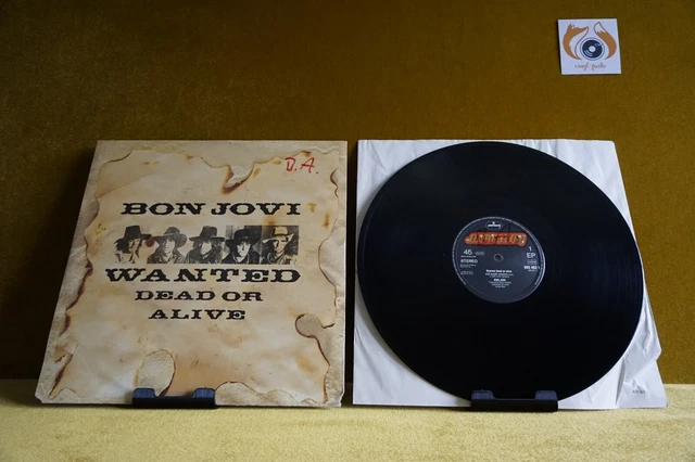 BON JOVI - Wanted Dead Or Alive 1986 Hard Pop Rock Schallplatte Vinyl ...