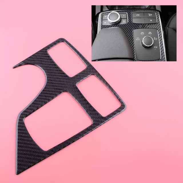 Carbon Fiber Multimedia Panel Cover Trim fit for Mercedes Benz GLE GLS ML Class