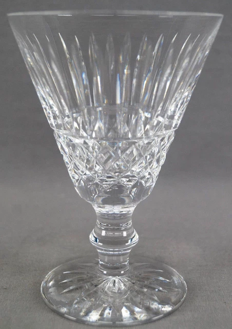 Vintage Signed Waterford Tramore Pattern Cut Crystal 5 5/8 Inch Water Goblet