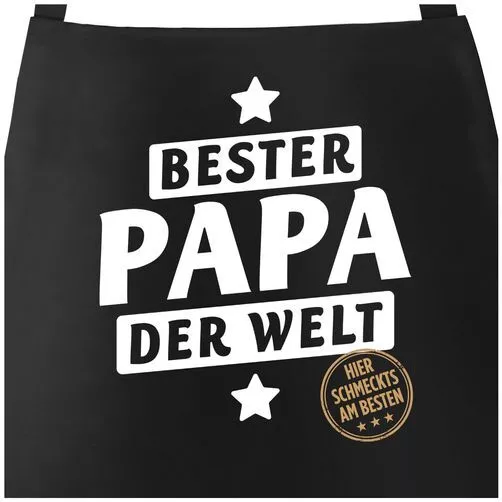 Kochschürze mit Spruch Bester Papa der Welt Geschenk für Papa Vatertag