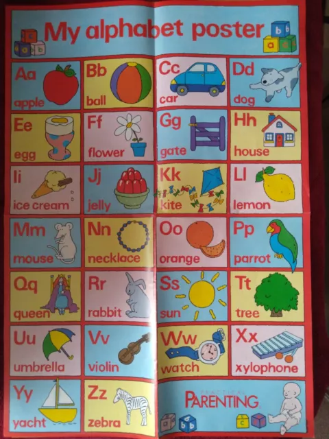 VINTAGE MY ALPHABET POSTER by PRACTICAL PARENTING