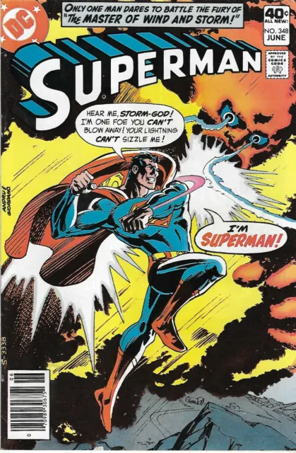 Superman 348 Copper Age First Print 1990 Gerry Conway Curt Swan Chiaramonte DC