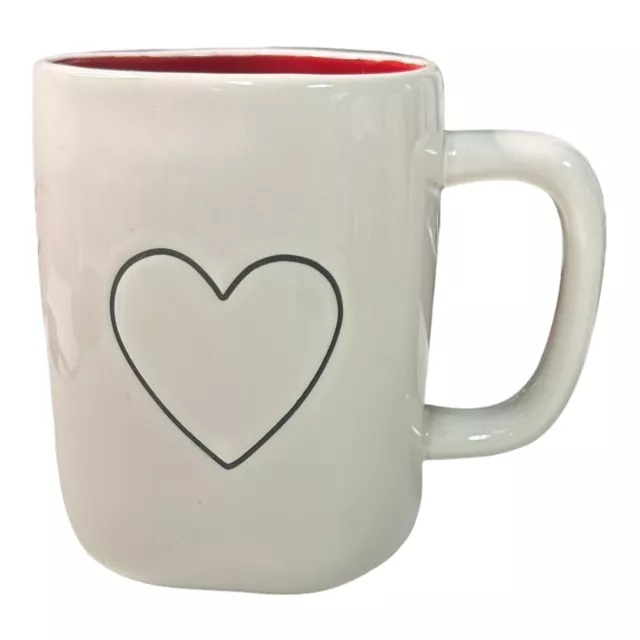 Rae Dunn "HEART" Double Sided Coffee Mug