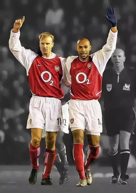 Thierry Henry & Dennis Bergkamp Poster Print Photo Picture A3 A4