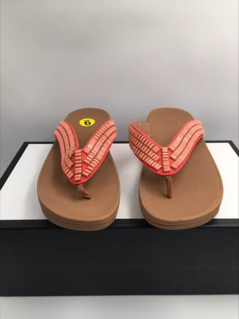 NEW FITFLOP WOMEN S Surfa Flip Flop Coral Pink size 8 NWT Sandals