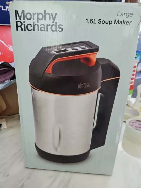Morphy Richards Soup Maker 1.6L 501022 Easy Clean Keep Warm LED Countdown