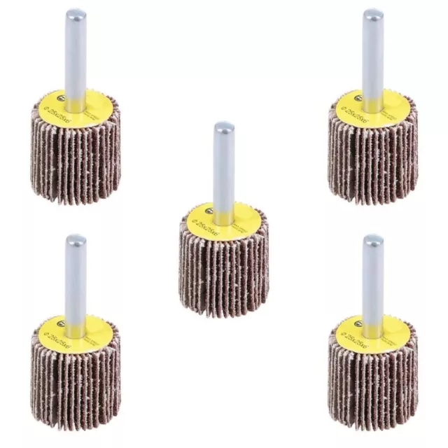 5PCS 80 Grits Flap Wheels Shank Mounted Sanding 25mm/40mm Flap Sanding Wheels