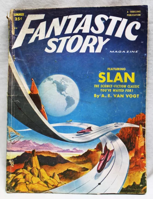 Fantastic Story Magazine Summer 1952 Vintage Science Fiction Pulp Stories