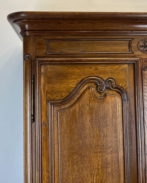 Amazing French Carved 2 door Armoire Wardrobe (LOT 2545) 3