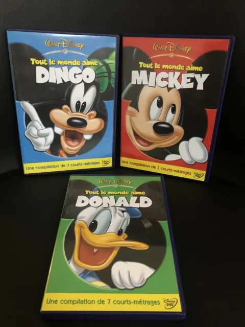 Coffret 5 DVD Tout le monde les aime Mickey Donald Dingo Tic et Tac 1 et 2 10