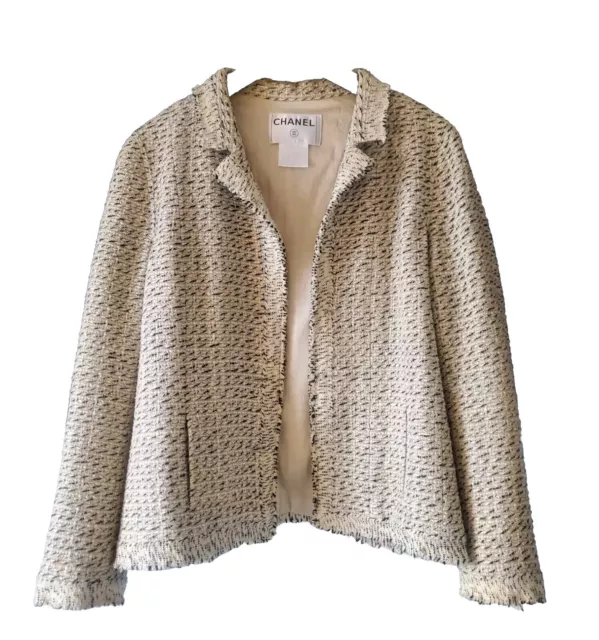 Chanel tweed jacket 42