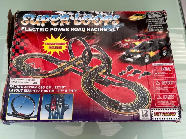 Vintage Super Loops Electric Power Road Racing Set ***Working***