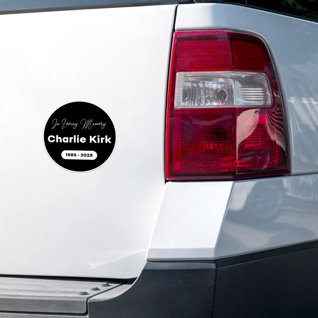 X6 Charlie Kirk 3 & 1.5 Sticker Decal Set USA Trump United