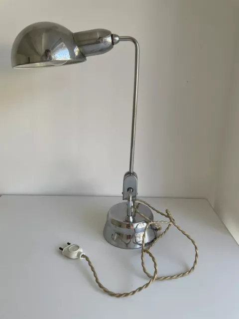 Ancienne Lampe Industrielle Atelier Bureau Charlotte Perriand Modéle Jumo 600