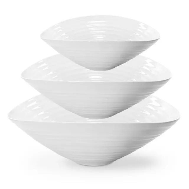 Sophie Conran for Portmeirion - Ice White Serving Bowls Set of 3