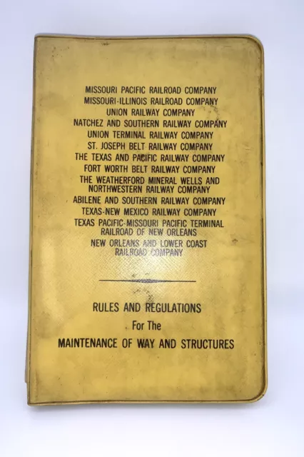 1964 MoPac Rules & Regulations for Maintenance of Way & Structures +12more RRs