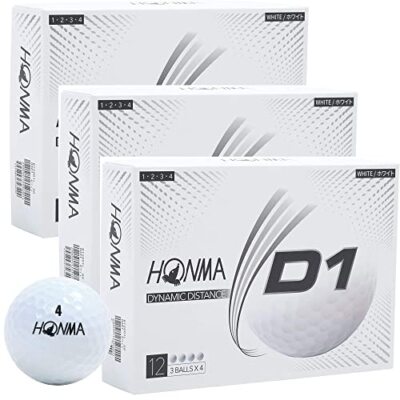 HONMA Honma Golf Balle Neuf D1 3 Douzaine Ensemble Blanc 