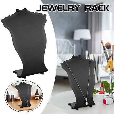 Necklace Pendant Chain Jewelry Bust Display Stands Hanger Earrings Holder Rack