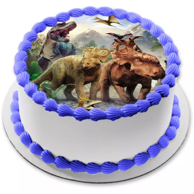 Dinosaurier eßbar Tortenaufleger Muffin Bild Party Deko Geschenk Geburtstag Jura 3