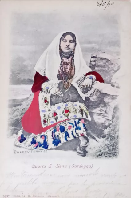Cartolina - Quartu S. Elena ( Sardegna ) - 1906