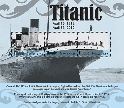 Tuvalu 2012 - 100th Anniversary RMS Titanic - Sheetlet - MNH