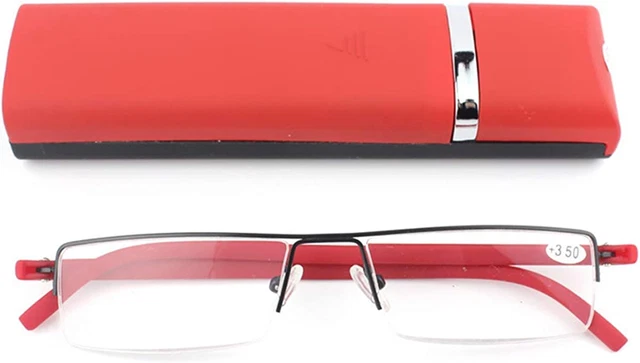 Gafas de lectura KoKoBin ligeras con marco de material TR90 para hombre y mujer medio borde