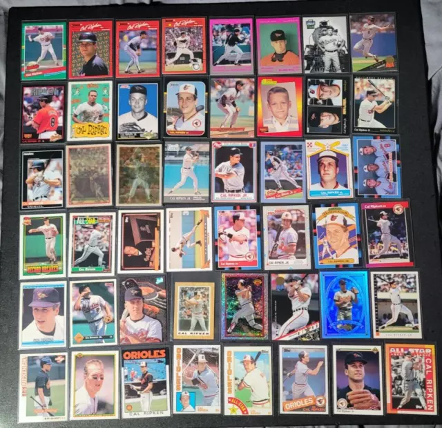 Cal Ripken Jr. lot A of (100) different baseball cards multiples years