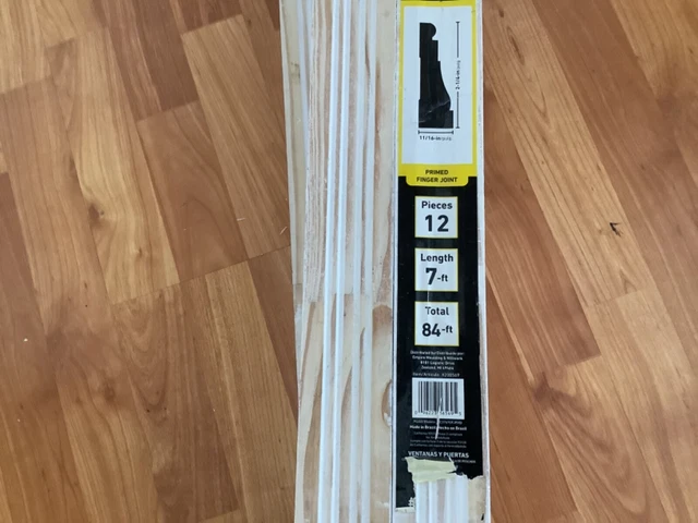 11/16-in x 2-1/4-in x 7-ft (84ft) Primed Door and Window Casing (two 12-Packs) 2
