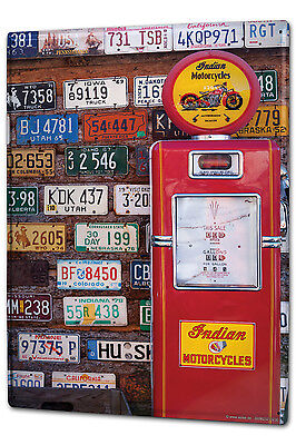 Tin Sign XXL Garage Gas pump Gas Stations Vintage metal plate plaque