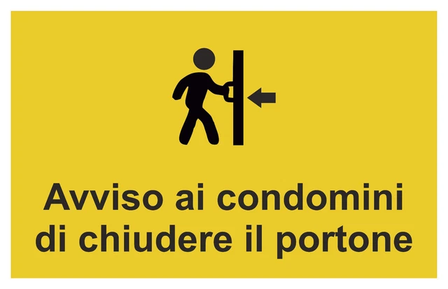 CARTELLO SEGNALETICO ATTENZIONE scavi aperti - Pvc adesivo 200x300 mm